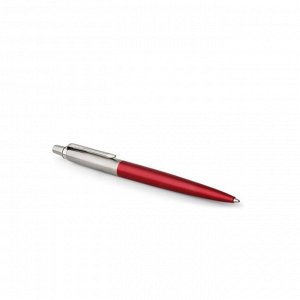Ручка шариковая Parker Jotter Core Kensington Red CT M, корпус из нержавеющей стали, красный глянцевый/ хром, синие чернила