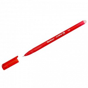 Ручка "пиши-стирай" гелевая Berlingo "Apex E", 0.5мм, трехгранная, стер/красный 265913