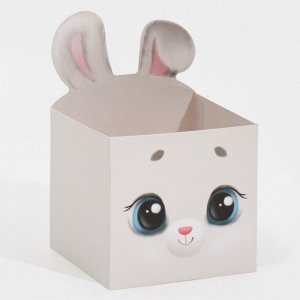 Коробка для мини букетов «Зайчишка», 12 х 20 х 10 см