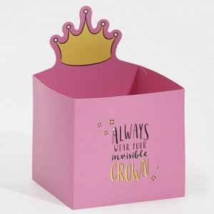 Коробки для мини букетов «Маленькая принцесса», 12 x 20 x 10 см