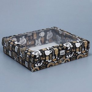 Коробка подарочная, упаковка, «Мужской» , 23.5 х 20.5 х 5.5 см