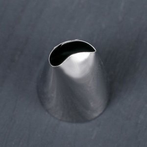 Насадка кондитерская «Лепесток розы», d=2,5 см, выход 1,5 см, нержавеющая сталь