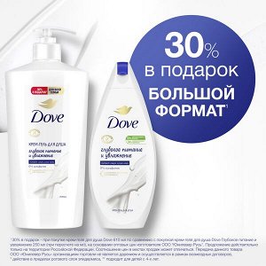 NEW Dove бессульфатный крем-гель для душа Глубокое питание и увлажнение, для всей семьи 610 мл