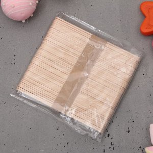 Палочки для мороженого деревянные «С любовью», набор 50 шт., 11.4x1 см