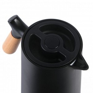 Термос-кофейник 1 л, сохраняет тепло 24 ч, 24.5 х 12.5 см, чёрный