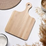 Доска разделочная Доляна, с ручкой, массив берёзы, 30*20*1,2 см