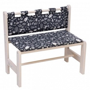 Набор детской игровой мебели: стол + 2 стула + скамья, «Каспер», серый