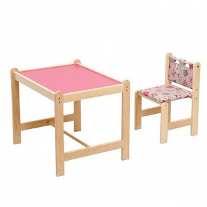 Клик Мебель Набор детской мебели: стол + стул «Каспер», «Котята розовые»
