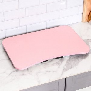 Столик - поднос для завтрака, для ноутбука, складной, розовый, 60х40 см