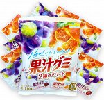 Meiji Co., Ltd. / Мармелад Meiji виноград и апельсин, м/у, 163г