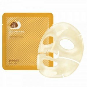 Гидрогелевая маска с золотом и улиточным  Petitfee Gold & Snail Hydrogel Mask Pack