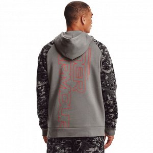 Under Armour Джемпер мужской UA RIVAL FLC CAMO SCRIPT FZ