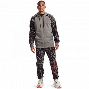 Under Armour Джемпер мужской UA RIVAL FLC CAMO SCRIPT FZ