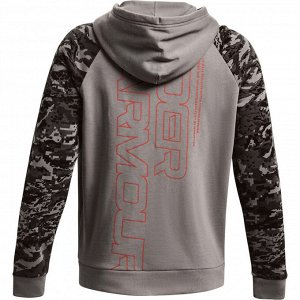 Under Armour Джемпер мужской UA RIVAL FLC CAMO SCRIPT FZ