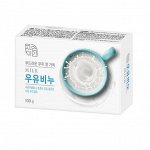 Смягчающее туалетное мыло с молоком и маслом жожоба &quot;Pure Milk Soap&quot; кусок 90 г / 48
