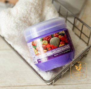 Скраб для тела солевой с витаминами С и Е "Фруктовый Микс" Carebeau / Carebeau Spa Lightening Salt Scrub Mixed Fruits