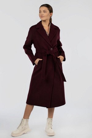 01-11324 Пальто женское демисезонное (пояс)