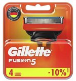 GILLETTE® FUSION Сменные кассеты для бритья 4шт