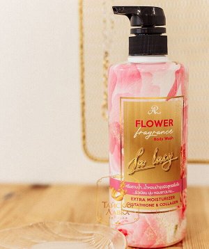 Гель для душа парфюмированный c коллагеном "La Lacy" Aron / Aron Flower Fragrance Body Wash La Lacy