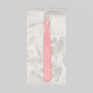 СИМА-ЛЕНД Пинцет скошенный, 9,5 см, цвет розовый