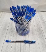 Ручка шариковая 0,5мм на маслянной основе с колпачком-синяя