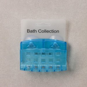 СИМА-ЛЕНД Держатель на присосках Bath Collection, 9,5x5x6 см, цвет МИКС