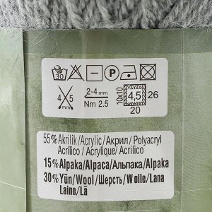Пряжа "Alpaca Royal New" 15% альпака, 30% шерсть, 55% акрил 250м/100гр (21)