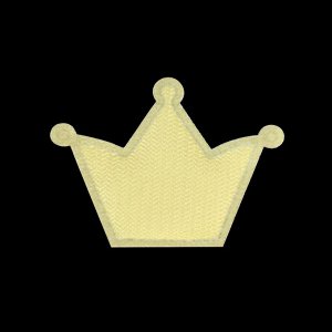 Нашивка «Корона», 3,7 x 3,7 см, 10 шт, цвет золотой