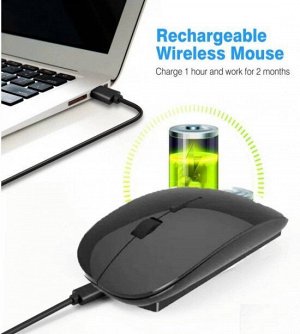 Earldom Беспроводная мышка G5100 черная для ПК, Ноутбука аккумуляторная мышь