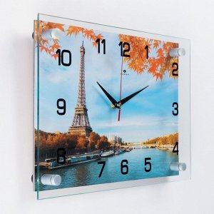 Часы настенные, серия: Интерьер, "Французский пейзаж", 25 х 35 см