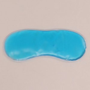Маска для лица гидрогелевая, охлаждающая/согревающая, 17 ? 7 ? 0,5 см, цвет синий