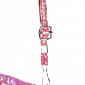 Сумка детская на клапане, 6х12х16 см, регулируемый ремень, розовый МИКС