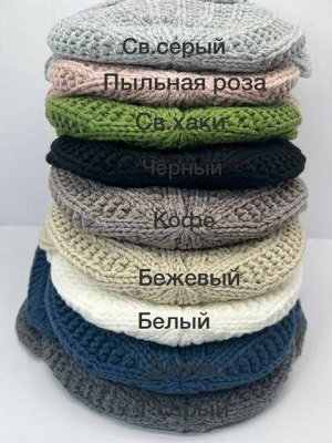 Шапка-ушанка женская на флисе (зима)