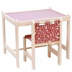 Набор детской игровой мебели (стол+ стул) «Каспер», розовый