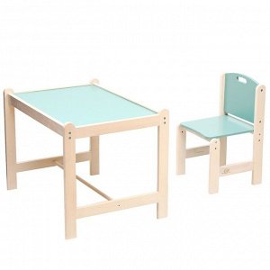 Набор детской мебели: стол + стул, «Каспер», зеленый