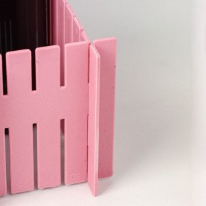 Разделитель для ящиков, 4 шт., 37x7 см, розовый