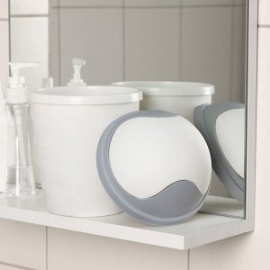 Контейнер для мусора Rambai, 1.5 л, d=14.5 см, h=21 см, круглый, светло-серый
