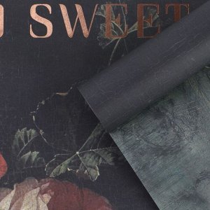 Бумага влагостойкая двухсторонняя «Love and sweet», 38 x 56 см