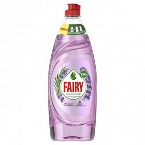 Средство для мытья посуды Fairy Pure & Clean «Лаванда и розмарин», 650 мл