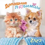 МАЛЫЙ перекидной настенный календарь на скрепке на 2023 год &quot;Домашние любимцы&quot;