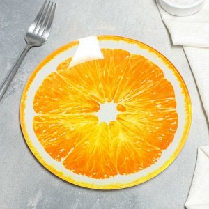 Тарелка обеденная Доляна "Сочный апельсин"