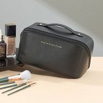 Косметичка с отделениями для хранения косметики, цвет черный