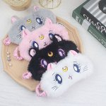 Маска для сна, плюшевая, принт &quot;Мультяшный&quot;