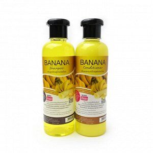 Шампунь и кондиционер для волос Банан, Banna, 2x360 мл.