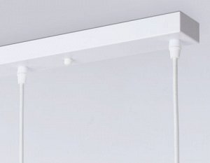Подвесной светильник в стиле лофт TR8117/3 WH/BS белый/латунь E27*3 max 40W 580*120*970