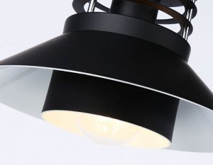 Подвесной светильник в стиле лофт TR8172 BK черный E27 max 40W D203*940