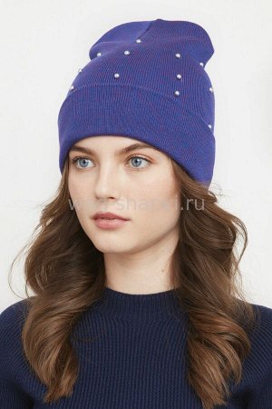 Шапка Женская РВ184 (синий/пурпур)