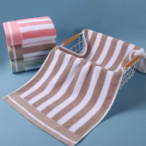 Хлопковое полотенце, в полоску, 35*70 см