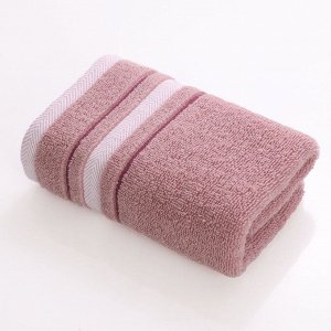 Хлопковое полотенце, цвет темно-розовый, 35*70 см
