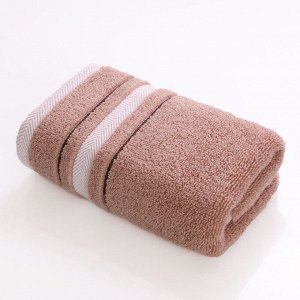 Хлопковое полотенце, цвет кофе, 35*70 см